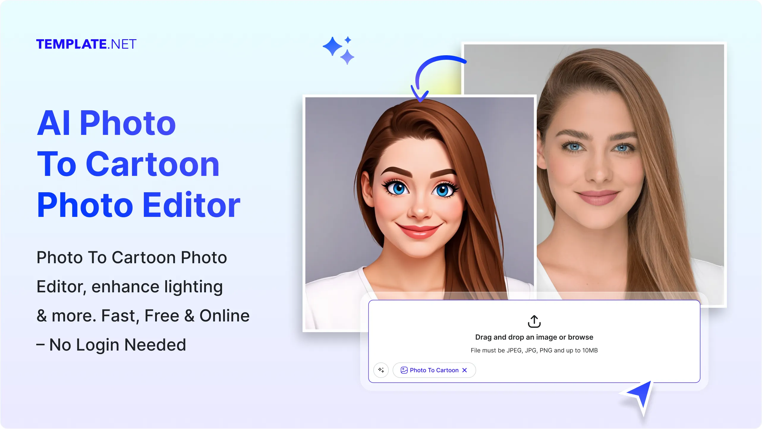 Free AI Photo to Cartoon Editor, Free AI Cartoon Maker Online